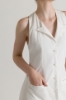 Picture of Button-down Closure White Maxi Dress