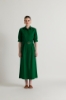 Picture of Flowy Silhouette Green Maxi Dress