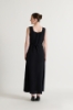 Picture of Straight Flowing Black Maxi Dress