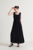 Picture of Straight Flowing Black Maxi Dress
