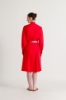 Picture of A-Line Orange Midi Dress