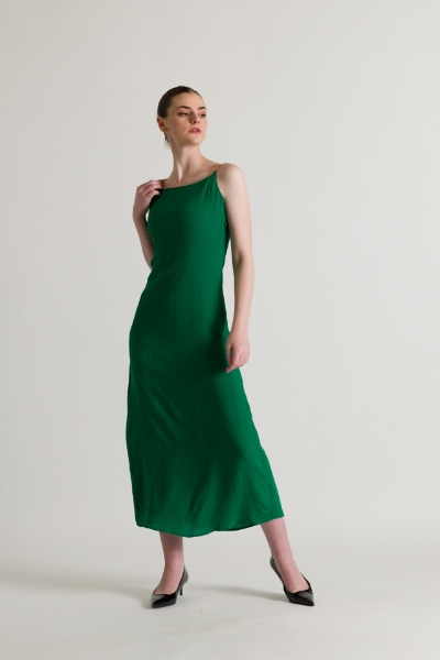 Picture of Spaghetti Green Midi Dress