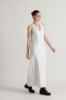 Picture of Button-down Closure White Maxi Dress